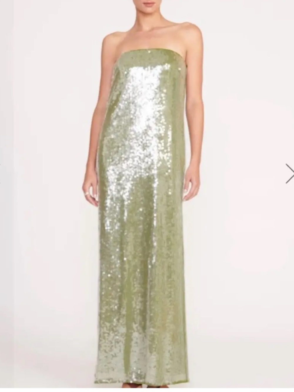 STAUD Casey Dress in Garden Moss